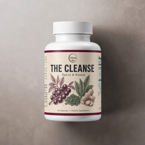 The Cleanse - Acai Detox Capsules bottle front view