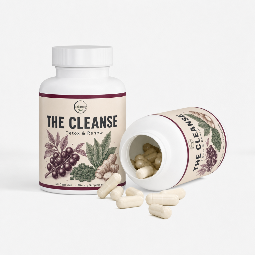 The Cleanse - Acai Detox Capsules bottle detail view